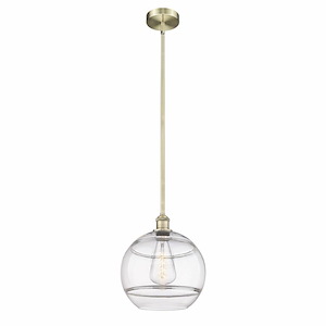 Rochester - 1 Light Stem Hung Mini Pendant In Industrial Style-12.88 Inches Tall and 12 Inches Wide - 1330313