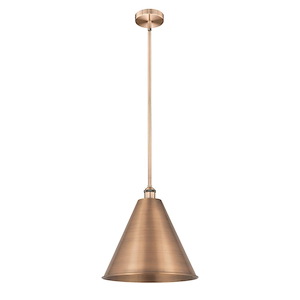 Berkshire Metal - 1 Light Stem Hung Mini Pendant-16.5 Inch Tall and 16 Inch Wide - 1426534