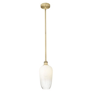 Brookhaven Flute - 1 Light Edison Stem Hung Mini Pendant-14.5 Inch Tall and 7 Inch Wide - 1387776