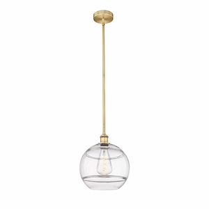 Rochester - 1 Light Stem Hung Mini Pendant In Industrial Style-12.88 Inches Tall and 12 Inches Wide - 1330313