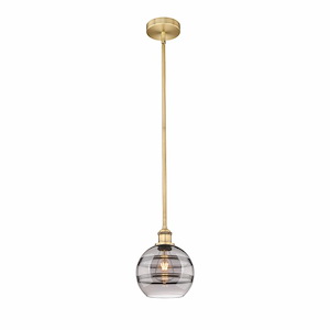 Rochester - 1 Light Stem Hung Mini Pendant In Industrial Style-9.38 Inches Tall and 8 Inches Wide - 1330274