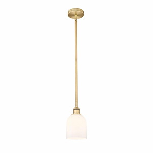 Bella - 1 Light Stem Hung Mini Pendant In Industrial Style-9 Inches Tall and 5.5 Inches Wide - 1330330