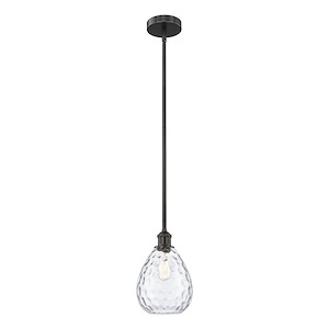 Waverly - 1 Light Stem Hung Mini Pendant-11.5 Inch Tall and 8 Inch Wide - 1426450
