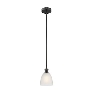 Castile - 1 Light Stem Hung Mini Pendant-8.5 Inch Tall and 6 Inch Wide - 1428124