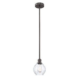Waverly - 1 Light Stem Hung Mini Pendant-8 Inch Tall and 6 Inch Wide - 1426476