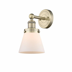 Cone - 1 Light Wall Sconce In Industrial Style-10 Inches Tall and 6.5 Inches Wide - 1316756