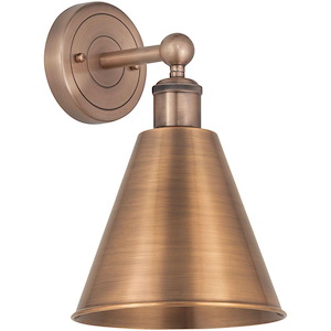 Berkshire Metal - 1 Light Wall Sconce-12.25 Inch Tall and 8 Inch Wide - 1426608