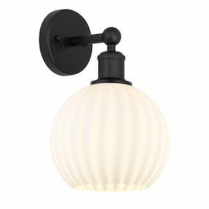 White Venetian - 1 Light Wall Sconce In Modern Style-12.25 Inches Tall and 8 Inches Wide - 1330315