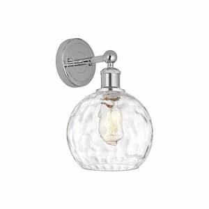 Athens Water Glass - 1 Light Wall Sconce In Modern Style-12.88 Inches Tall and 8 Inches Wide - 1311305