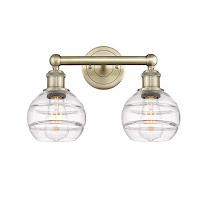 Rochester - 2 Light Bath Vanity In Industrial Style-10.13 Inches Tall and 14.88 Inches Wide - 1330323