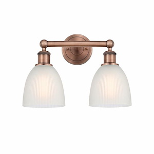 Castile - 2 Light Bath Vanity In Modern Style-11.5 Inches Tall and 15 Inches Wide - 1311320