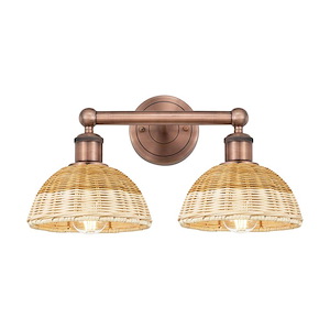 Bristol Natural II - 2 Light Bath Vanity-12 Inch Tall and 17 Inch Wide - 1387834