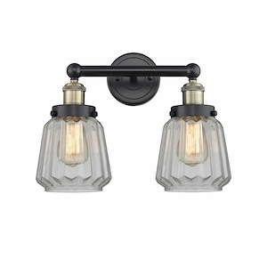 Chatham - 2 Light Bath Vanity In Industrial Style-10 Inches Tall and 15.5 Inches Wide - 1316843