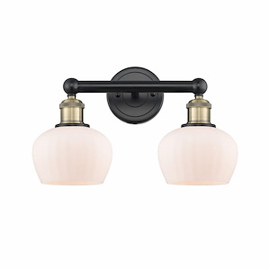 Fenton - 2 Light Bath Vanity In Industrial Style-10 Inches Tall and 15.5 Inches Wide - 1316789