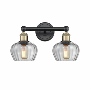 Fenton - 2 Light Bath Vanity In Industrial Style-10 Inches Tall and 15.5 Inches Wide - 1316789