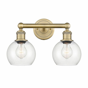 Athens - 2 Light Bath Vanity In Industrial Style-10.63 Inches Tall and 15 Inches Wide - 1316743