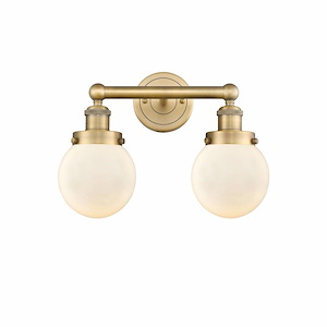 Beacon - 2 Light Bath Vanity In Industrial Style-10 Inches Tall and 15.5 Inches Wide - 1316915