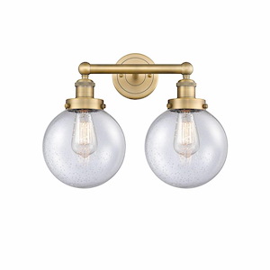 Beacon - 2 Light Bath Vanity In Industrial Style-10 Inches Tall and 15.5 Inches Wide - 1316763