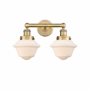 Oxford - 2 Light Bath Vanity In Industrial Style-10 Inches Tall and 15.5 Inches Wide - 1316836