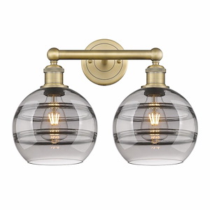 Rochester - 2 Light Bath Vanity In Industrial Style-12.13 Inches Tall and 17 Inches Wide - 1330300