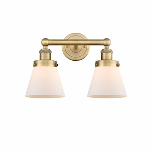 Cone - 2 Light Bath Vanity In Industrial Style-10 Inches Tall and 15.5 Inches Wide - 1316832