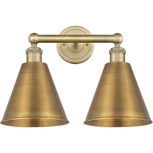 Berkshire Metal - 2 Light Bath Vanity-12.25 Inch Tall and 17 Inch Wide - 1426683