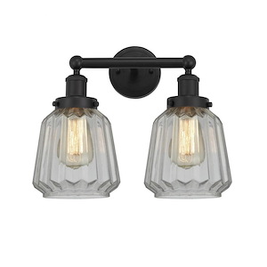 Chatham - 2 Light Bath Vanity In Industrial Style-10 Inches Tall and 15.5 Inches Wide - 1289919