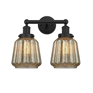 Chatham - 2 Light Bath Vanity In Industrial Style-10 Inches Tall and 15.5 Inches Wide - 1289919