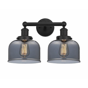 Bell - 2 Light Bath Vanity In Industrial Style-10 Inches Tall and 15.5 Inches Wide - 1289913