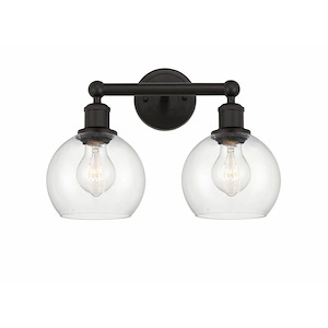 Athens - 2 Light Bath Vanity In Industrial Style-10.63 Inches Tall and 15 Inches Wide - 1289864