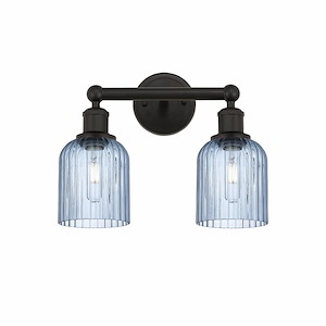 Bridal Veil - 2 Light Bath Vanity-11.25 Inch Tall and 14 Inch Wide - 1364580