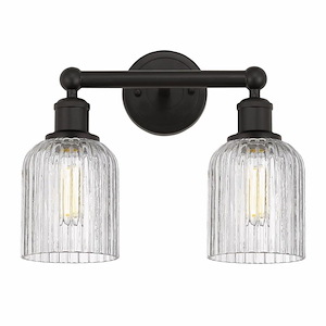 Bridal Veil - 2 Light Bath Vanity In Art Deco Style-11.25 Inches Tall and 14 Inches Wide - 1330324