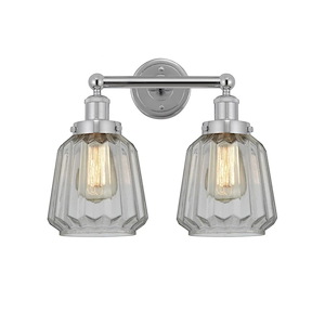 Chatham - 2 Light Bath Vanity In Industrial Style-10 Inches Tall and 15.5 Inches Wide - 1289919