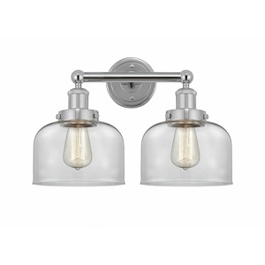 Bell - 2 Light Bath Vanity In Industrial Style-10 Inches Tall and 15.5 Inches Wide - 1289905