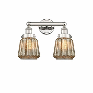 Chatham - 2 Light Bath Vanity In Industrial Style-10 Inches Tall and 15.5 Inches Wide - 1316843