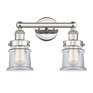 Canton - 2 Light Bath Vanity In Industrial Style-11 Inches Tall and 14.25 Inches Wide - 1316790