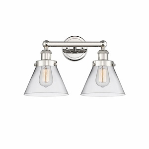 Cone - 2 Light Bath Vanity In Industrial Style-11.5 Inches Tall and 16.75 Inches Wide - 1316831