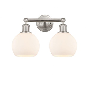 Athens - 2 Light Bath Vanity In Industrial Style-10.63 Inches Tall and 15 Inches Wide - 1289864