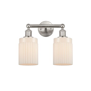 Hadley - 2 Light Bath Vanity In Art Deco Style-11.5 Inches Tall and 13.5 Inches Wide - 1289876