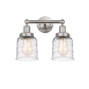 Bell - 2 Light Bath Vanity In Industrial Style-10 Inches Tall and 15.5 Inches Wide - 1289877