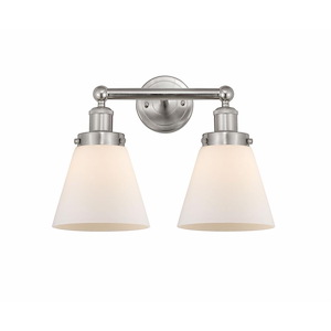 Cone - 2 Light Bath Vanity In Industrial Style-10 Inches Tall and 15.5 Inches Wide - 1289904