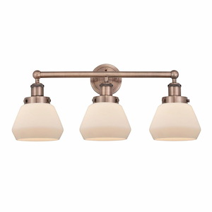 Fulton - 3 Light Bath Vanity In Industrial Style-10 Inches Tall and 24.5 Inches Wide - 1316871