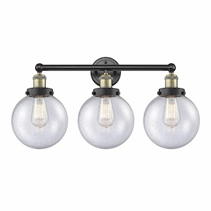 Beacon - 3 Light Bath Vanity In Industrial Style-10 Inches Tall and 24.5 Inches Wide - 1316837