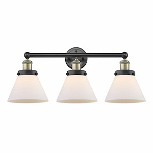 Cone - 3 Light Bath Vanity In Industrial Style-11.5 Inches Tall and 25.75 Inches Wide - 1316820