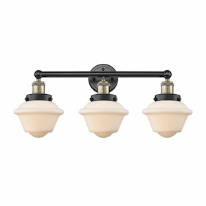 Oxford - 3 Light Bath Vanity In Industrial Style-10 Inches Tall and 24.5 Inches Wide - 1316903
