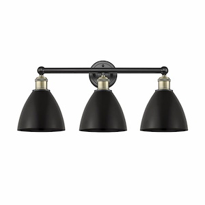 Metal Bristol - 3 Light Bath Vanity In Industrial Style-12 Inches Tall and 25.5 Inches Wide - 1316902