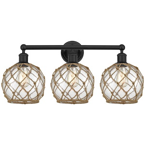 Farmhouse Rope - 3 Light Bath Vanity-12.25 Inch Tall and 26 Inch Wide - 1387835