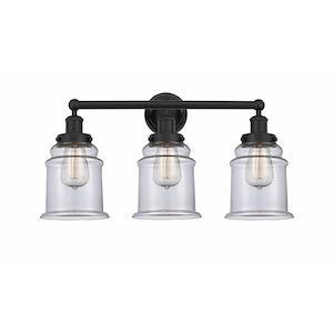 Canton - 3 Light Bath Vanity In Industrial Style-12.75 Inches Tall and 24 Inches Wide - 1289962