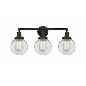 Beacon - 3 Light Bath Vanity In Industrial Style-10 Inches Tall and 24.5 Inches Wide - 1289909