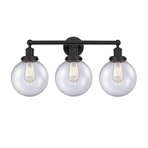 Beacon - 3 Light Bath Vanity In Industrial Style-10 Inches Tall and 24.5 Inches Wide - 1289916